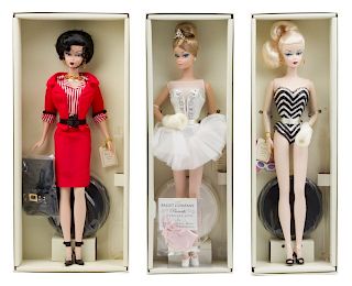 Five Since 1959 Fashion Model Collection Silkstone Barbies