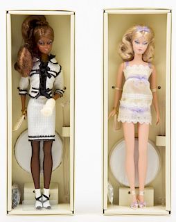 Two Gold Label Robert Best Silkstone Fashion Model Collection Barbies