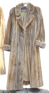 Chloe Goldin Feldman brown mink full length coat.