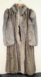 Hudson's Bay Company fox fur full length coat.