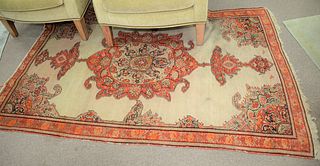 Oriental area rug, 4' 3" x 6'.