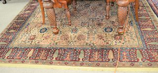 Karastan samovar tea wash Oriental style carpet, 8' 8" x 10'.