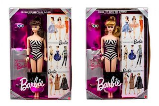 Two Special Edition Reproduction 1959 Barbies