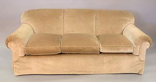 Custom upholstered sofa, ht. 32", wd. 80".