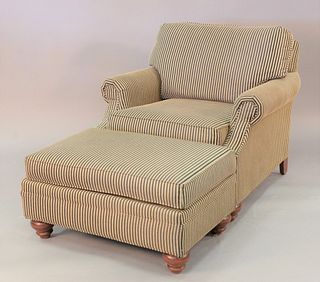 Ethan Allen early chair and ottoman.
