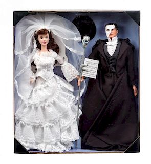 A Limited Edition First in a Series Phantom of the Opera Barbie and Ken