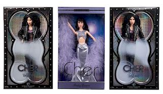 Three Cher Themed Barbies