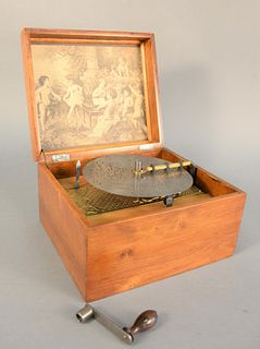 Small disc music box with extra discs by Richard Ruhle.
