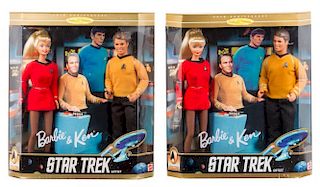 Five Star Trek Themed Barbies and Friends