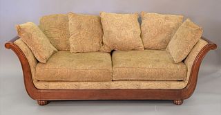 Schnadig upholstered sofa, ht. 34", lg. 89".