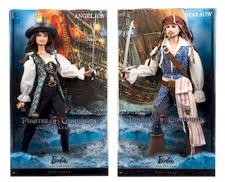Two Pink Label Pirates of the Caribbean On Stranger Tides Barbies