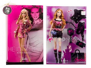 Three Top Model Themed Barbies