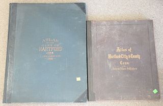 Two Atlas's 1869 Hartford City and County and 1896 City of Hartford.
