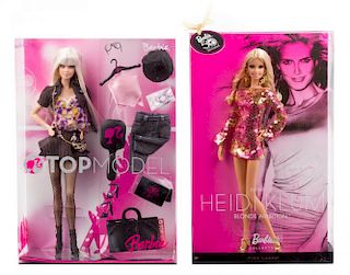 Five Top Model Themed Barbies