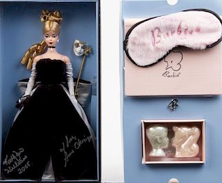 A Signed Gold Label 2005 National Barbie Doll Collector's Convention Masquerade Barbie