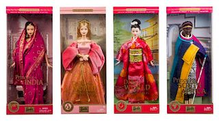Four Dolls of the World Princess Collection Barbies