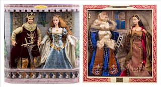Two Camelot Themed Barbie Sets