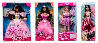 Four Princess Themed Barbies