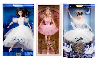 Four Ballet Themed Barbies