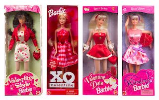 Five Valentine's Day Themed Barbies