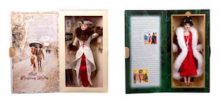 Five Hallmark Special Edition Holiday Memories Barbies