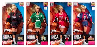 Seven NBA Themed Barbies