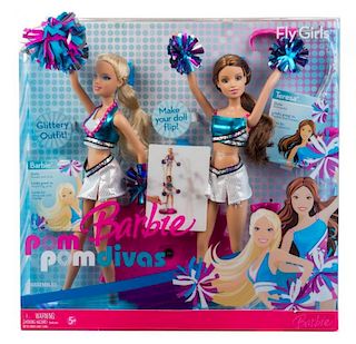 Five Cheering Themed Barbies