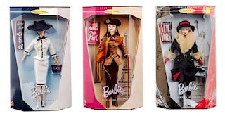 Six Collector Edition City Seasons Barbies