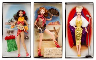 Three Gold Label Pin Up Girls Collection Barbies