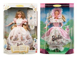 Four Storytime Themed Barbies