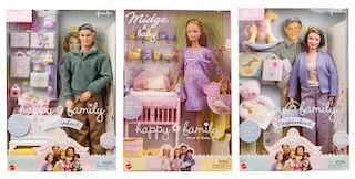 Four Happy Family Barbie Gift Sets