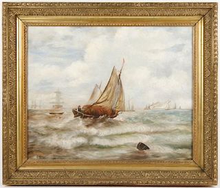 Andrew Melrose, Marine Painting, O/C, Signed
