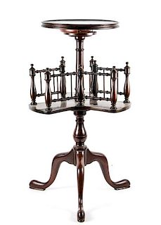 Late 19th Century Plant Stand with Revolving Shelf