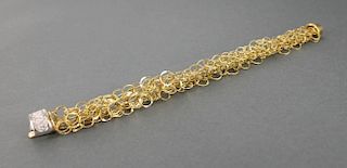 Orlando Orlandini 18kt gold Scintille bracelet