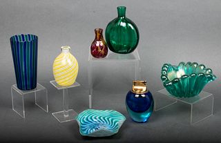 Murano & Colorful Art Glass Articles, Group of 7