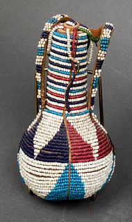 African Colorful Beaded Travel Jug