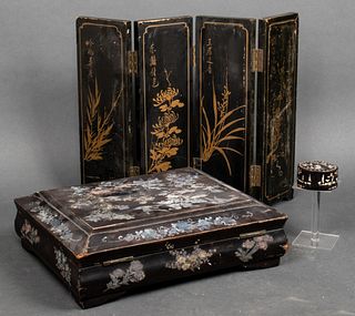 Chinese & Japanese Lacquered & Inlaid Articles, 3