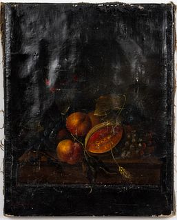 A. Lybauger Signed Still Life Oil, 19th C.