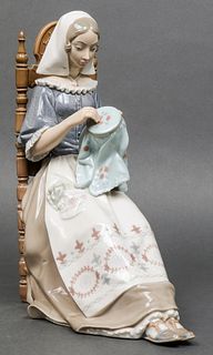 Lladro "Embroiderer" Porcelain Figure #4865