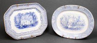 P. W. & Co, Other English Transferware Platters, 2