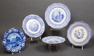 Staffordshire & Other Assorted Transferware Plates