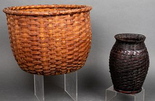 Japanese Ikebana & Other Woven Basket / Vase, 2