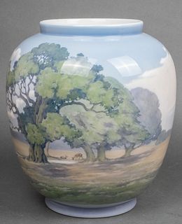 Bing & Grondahl Danish Porcelain Landscape Vase