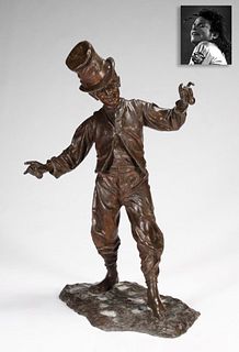 Hat Boy Playing Castanets, Bronze, ex. Michael Jackson