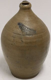 EARLY 19TH CENTURY INCISED OVOID JOG WITH BIRD