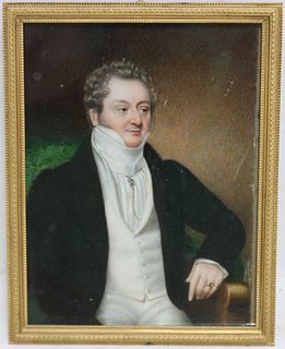 EARLY 19TH CENTURY MINIATURE PORTRAIT  DEPICTING A