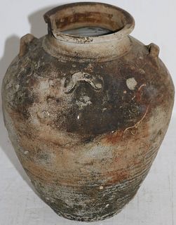 ANCIENT ROMAN AMPHORA HANGING VASE, WITH INCISED