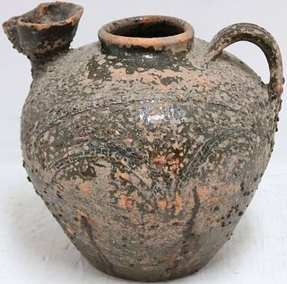 ROMAN CA 500-100 AD, CARRYING JUG WITH SPOUT AND