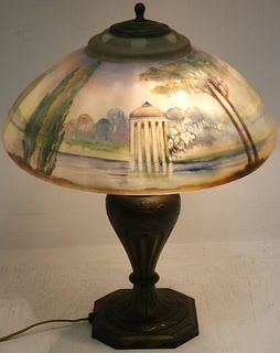 EARLY 20TH CENTURY PAIRPOINT TABLE LAMP. HAND