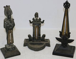 LOT OF THREE EARLY 20TH CENTURY EGYPTIAN REVIVAL